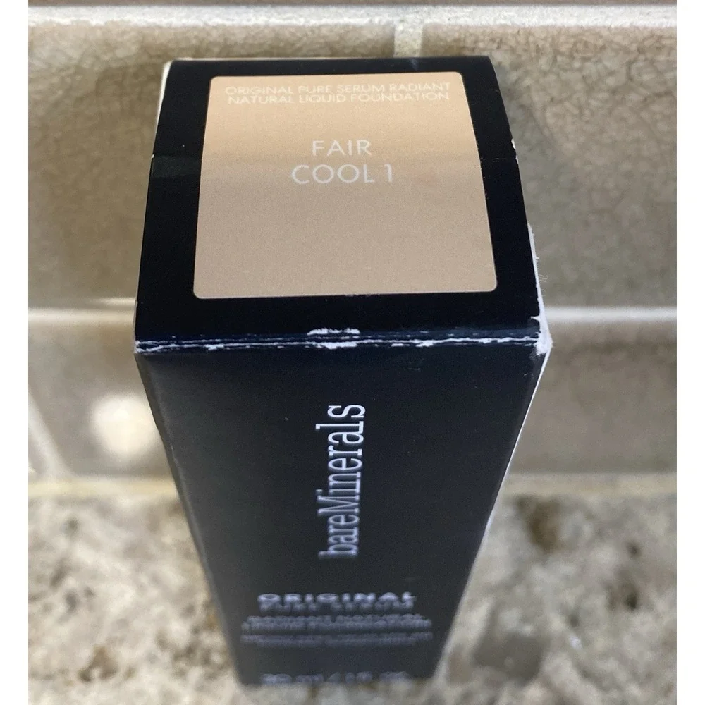 BareMinerals NEW Original Pure Serum Radiant Liquid Foundation SPF20 Fair Cool 1